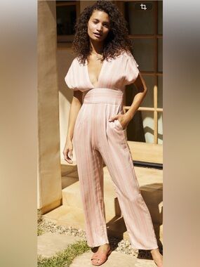 NWT Anthropologie size M jumpsuit in stripe